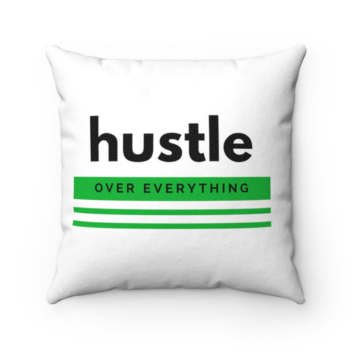 Green Hustle Spun Polyester Square Pillow
