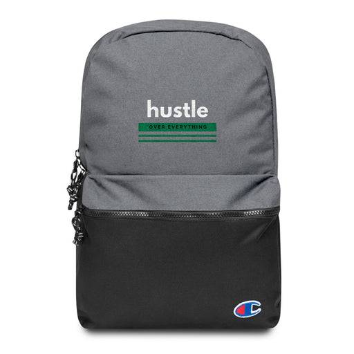 Green Hustle Embroidered Champion Backpack