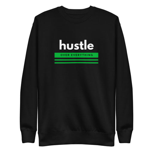 Green Hustle Crewneck - Black