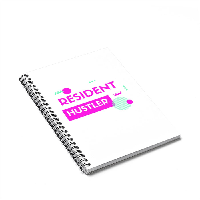 Resident Hustle Spiral Notebook - Ruled Line
