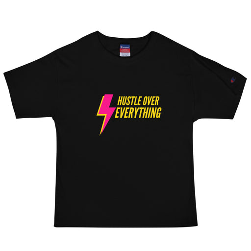 Hustle Bolt Men's Champion T-Shirt - Black