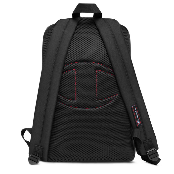 Hustle & Flow Embroidered Champion Backpack - Black