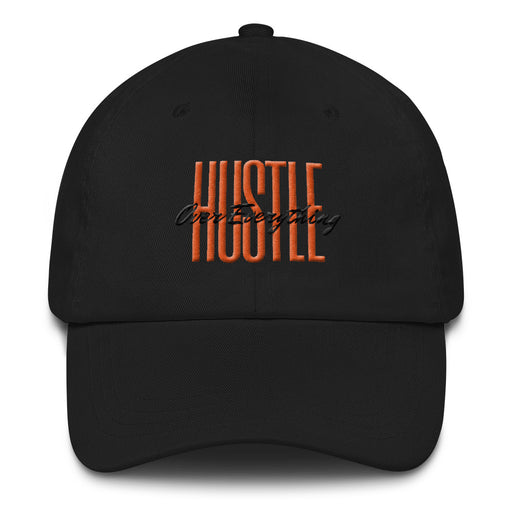 Throwback Hustle Snapback Hat - Black