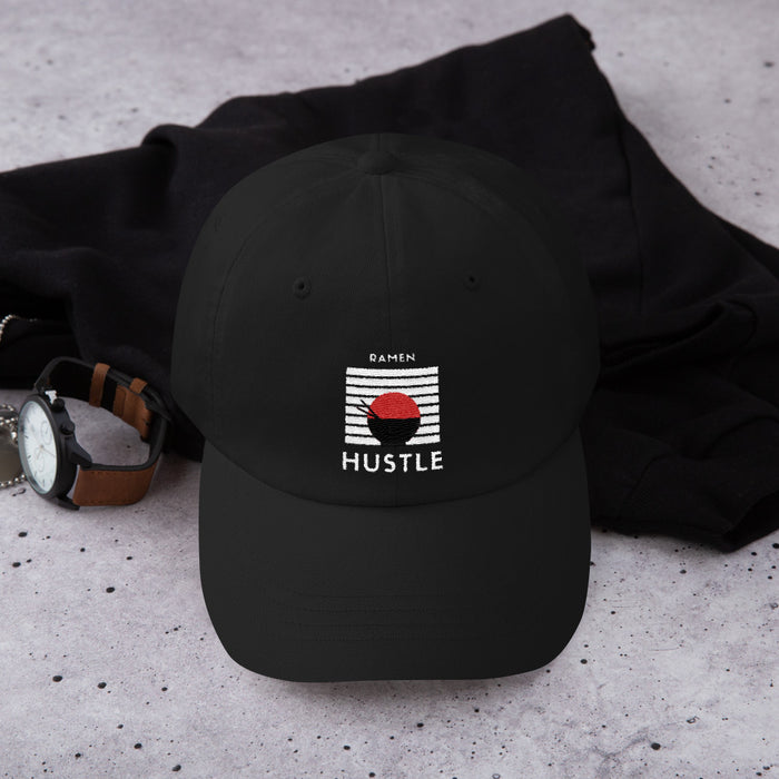 Ramen Hustle Snapback Hat - Black