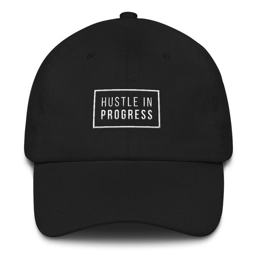 Hustle in Progress Snapback Hat - Black