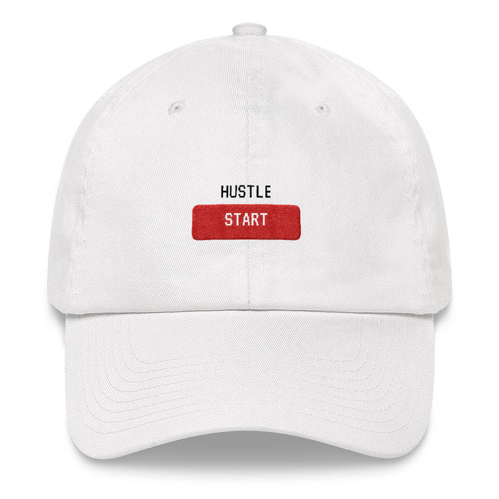 Start The Hustle Snapback Hat - White