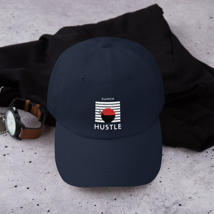Ramen Hustle Snapback Hat - Navy