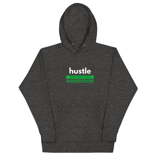 Green Hustle Hoodie - Charcoal Heather